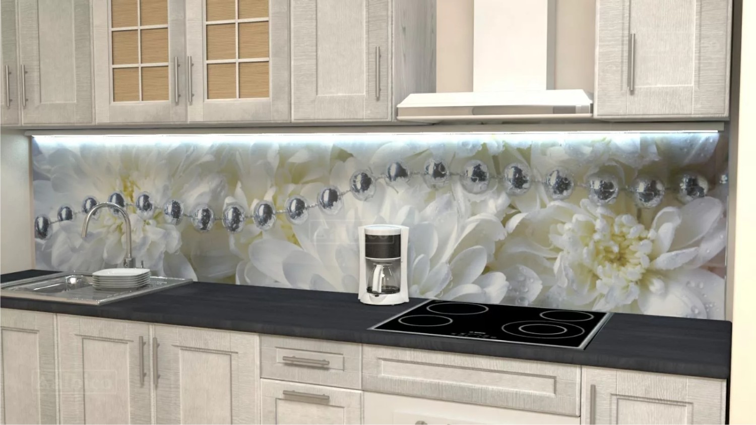 пластиковая панель на кухню фартук
